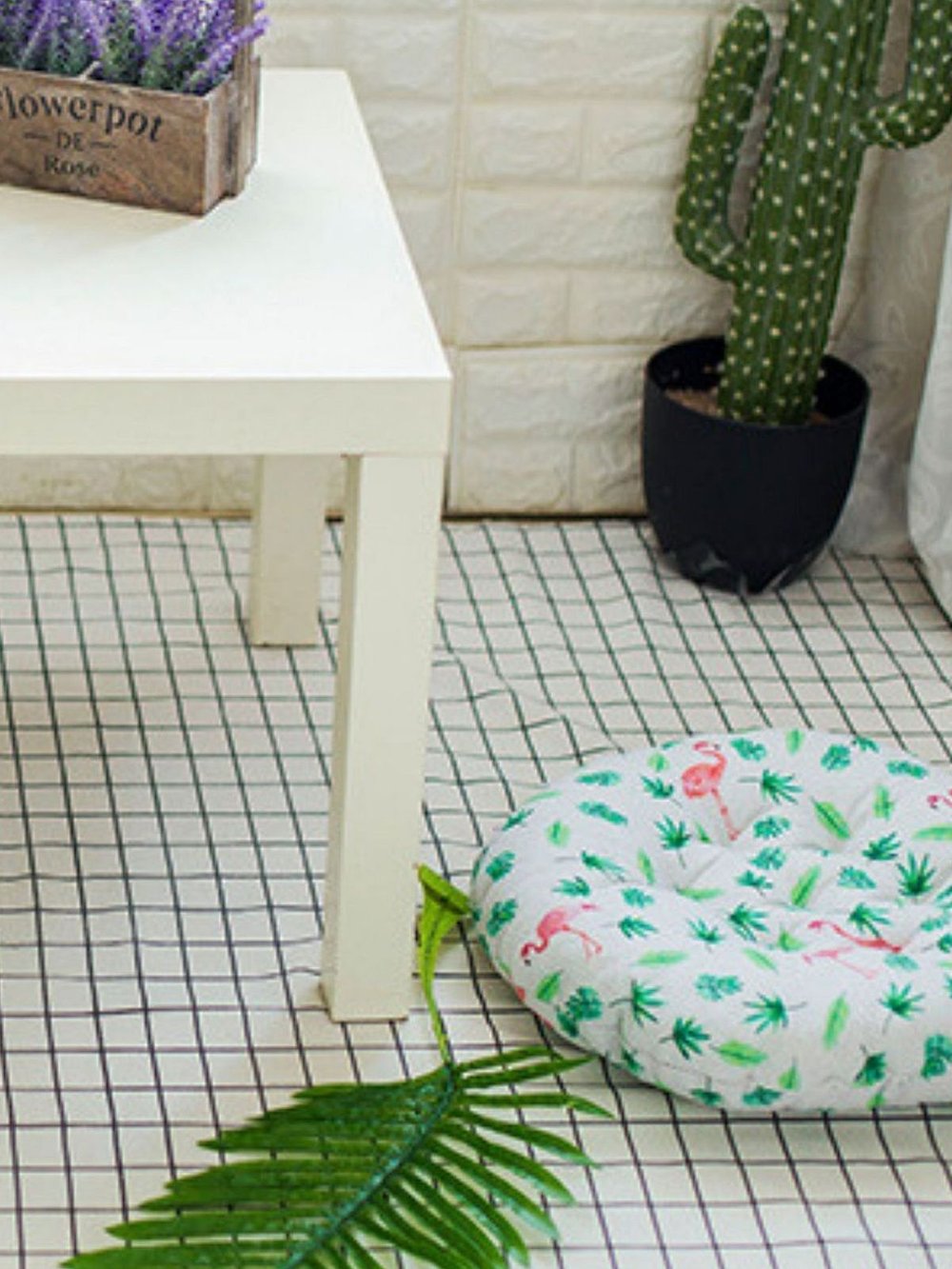 Подушка на стул круглая d40см фламинго (Т40-424)