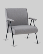 Кресло Эндино рогожка серый