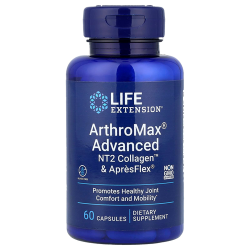 Life Extension, ArthroMax® Advanced, NT2 Collagen™ и ApresFlex®, 60 капсул