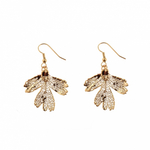 Серьги листья Ester Bijoux Боярышник LF203C-G BR