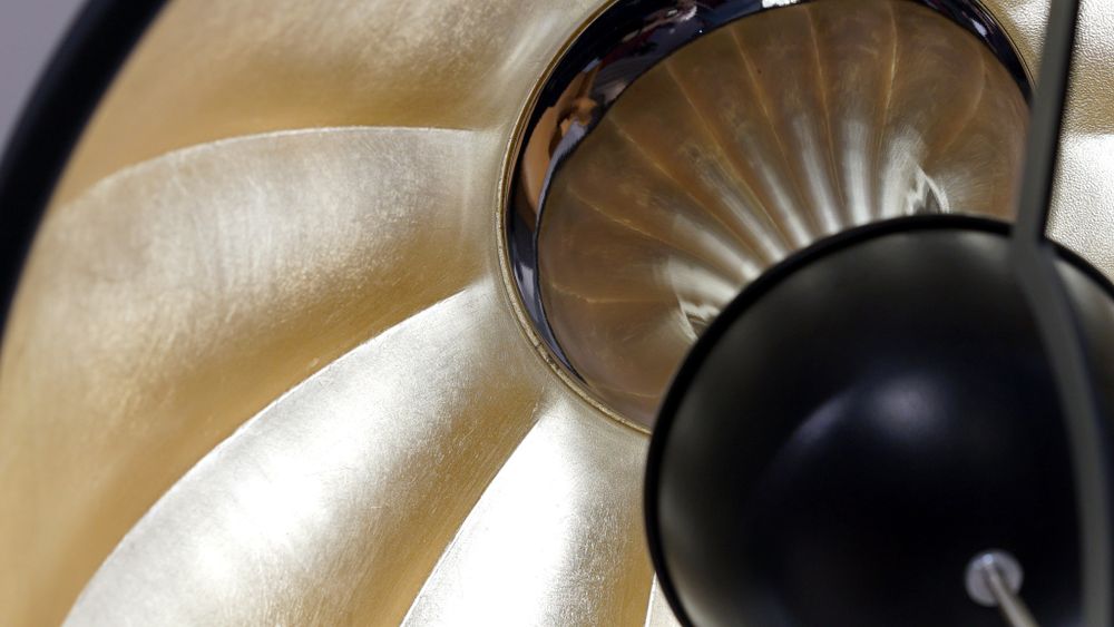 Торшер Studio black/gold