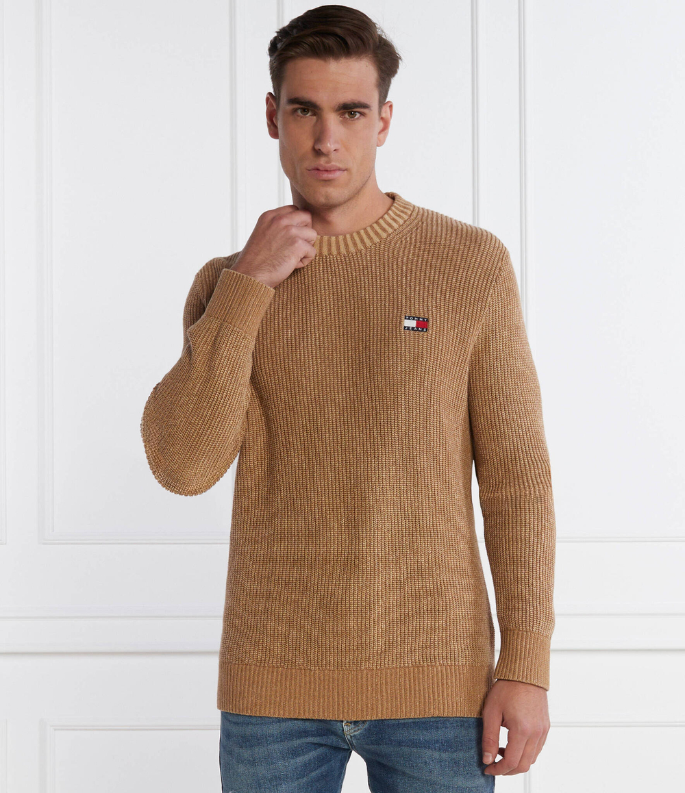 Свитер TONAL XS BADGE Tommy Jeans - коричневый(DM0DM17776)