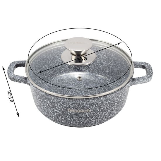 Кастрюля 2,3 л. из литого алюминия Ofenbach NB 100500 с мраморным антипригарным покрытием