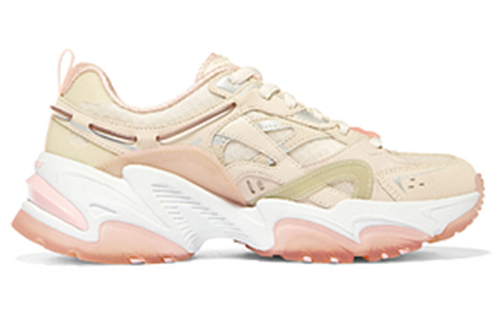 Skechers Stamina V2 mecha shoes second-generation peach blossom shoes shock absorption low-cut daddy shoes women's peach powder