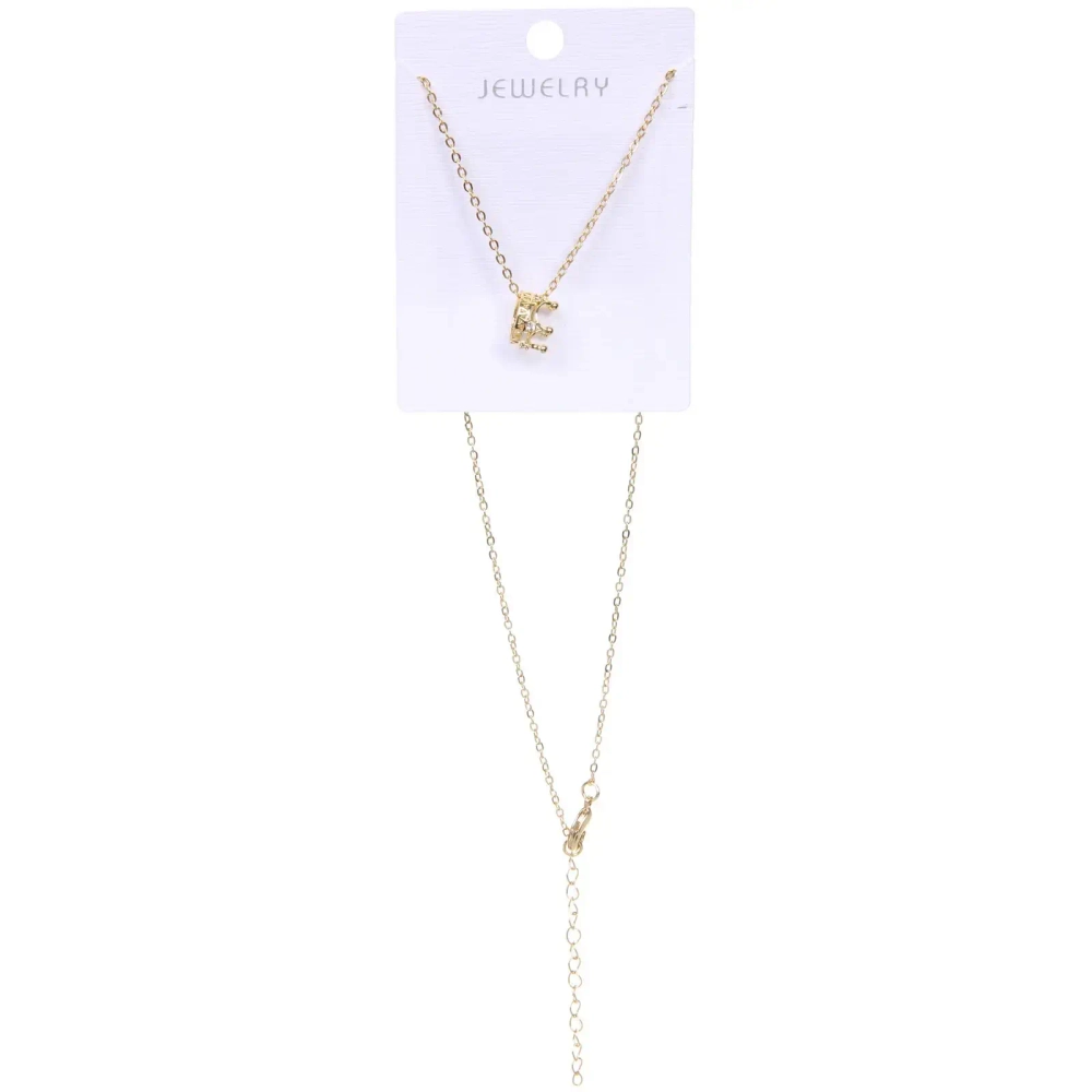 Подвеска из гиппоалергенного сплава со стразами «ТЫПЕРВАЯ», цвет серебро и золото, d-20см/0,9см