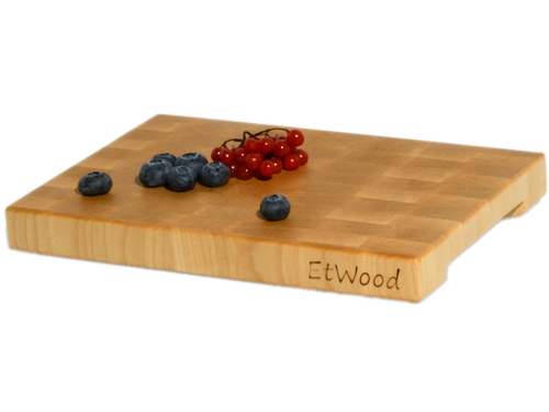 Торцевая разделочная доска 35x25x4 см. клен, арт. 075