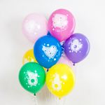 Шар (12"/30 см) Поп ит, Pop it, Ассорти, пастель, 2 ст 25 шт.