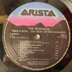 Винтажная виниловая пластинка LP Then and Now The Best Of The Monkees (Canada 1986)