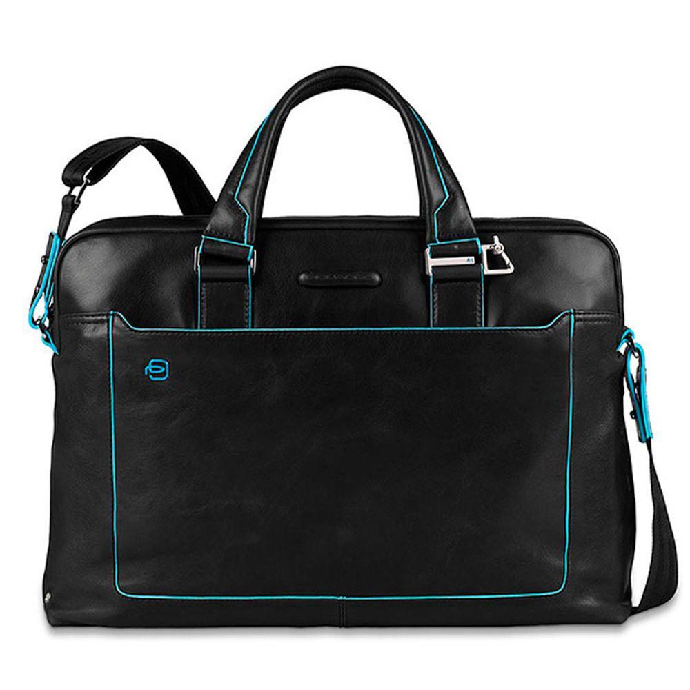 Сумка Piquadro Blue Square черная телячья кожа (CA3335B2/N)