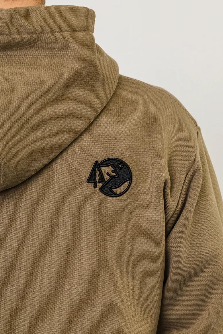 Худи "НОХО" унисекс, цвет "Сухой мох"