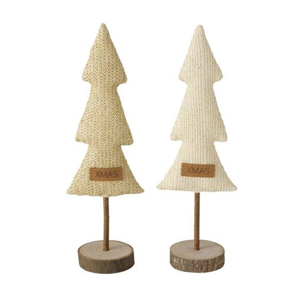 Декор "Ель" в ассортименте 11х7х33см