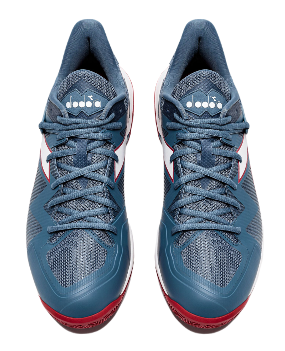 Теннисные кроссовки Diadora B.Icon 2 Clay - oceanview/white/salsa - White Red Blue Бирюзовый