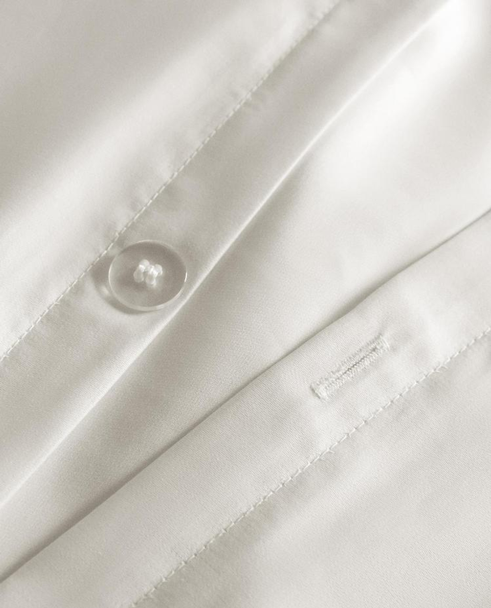 ZARA HOME Сатиновый пододеяльник (1000 нитей на дюйм), белый