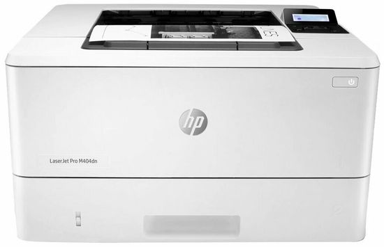 Принтер лазерный HP LaserJet Pro M404dn, ч/б, A4, белый