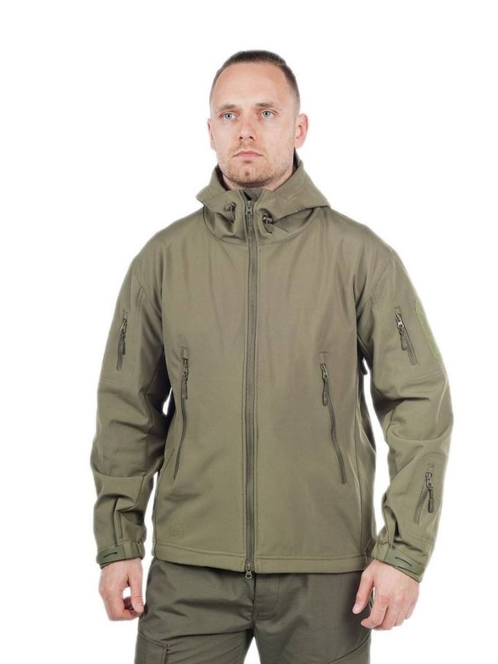 Куртка Shark Skin Soft Shell на флисе (oliv)