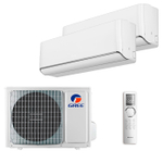 Мультисплит система на 2 комнаты Gree GWH09AVCXB-K6DNA1B/I (white) x 2 / GWHD(14)NK6OO (LCLH)