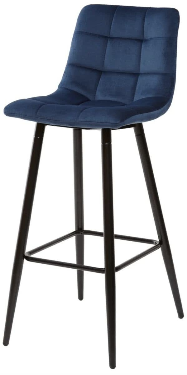 Стул барный  Sabadell велюр сапфир/черный