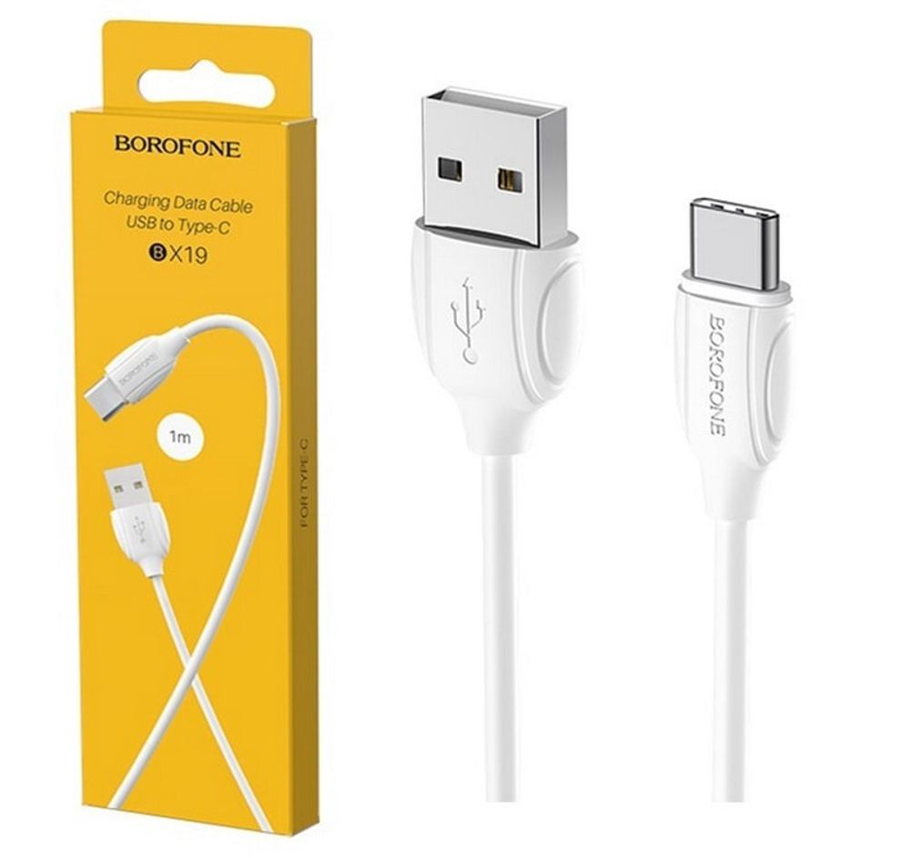 Кабель USB - TypeC BOROFONE BX19 (белый) 1м