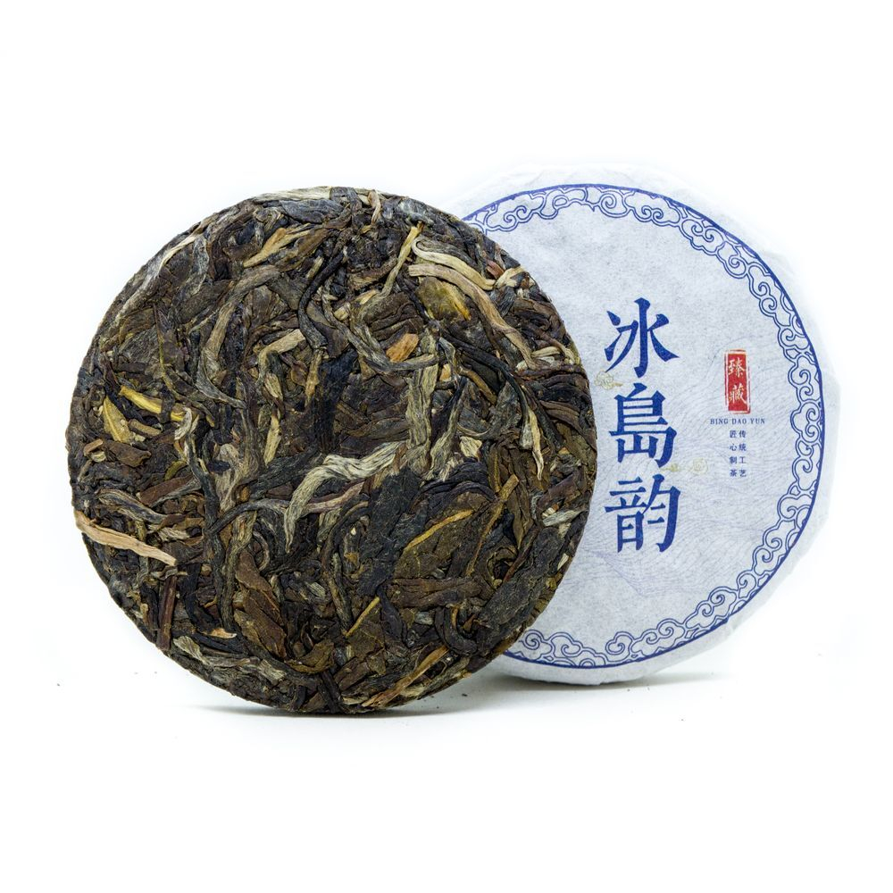 59314 Чай прессованный зеленый  Пуэр Шэн "Сэнчжун, Бин Дао", мини бин 50гр