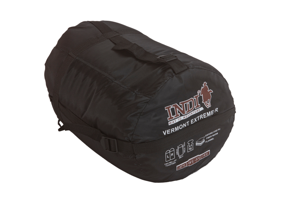 Спальный мешок Vermont Extreme L/R-zip, одеяло с подголовником INDIANA, сиреневый/синий, размер: левый