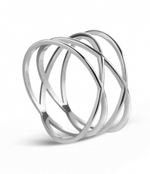 серебряное кольцо эллипсы