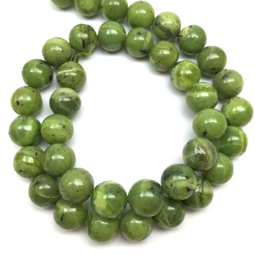 Нефрит 10 мм, бусины - шарики