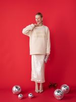 СВИТШОТ NO BOYFRIEND PASTEL BEIGE