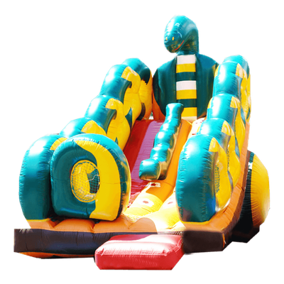 Большой надувной батут-горка "Кобра"