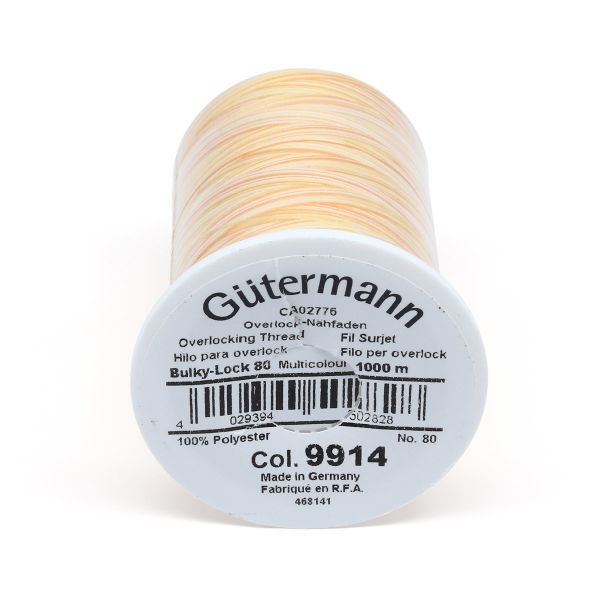 Нить текстурированная Gutermann Bulky-Lock 80 multicolor (1000 метров), 1 кат. | 9914