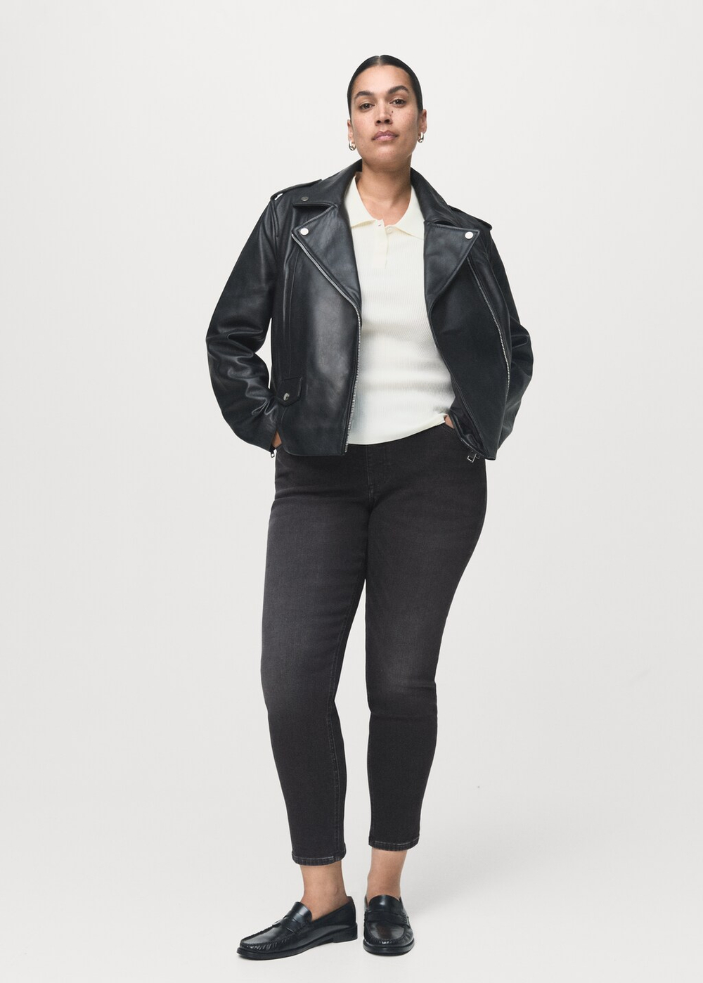 Джинсы-скинни со средней талией NEWISA