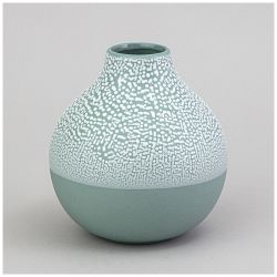 ВАЗА КОЛЛЕКЦИЯ "ЖЕМЧУЖИНА" 12*12*13,2СМ ЦВЕТ: МЯТНЫЙ