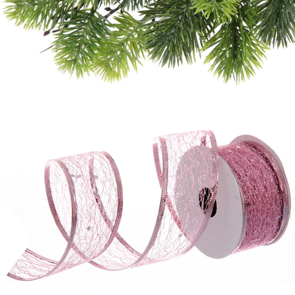 Лента для декорирования «Изящная» 4 см, 2,7 м, Розовый (микс дизайнов)