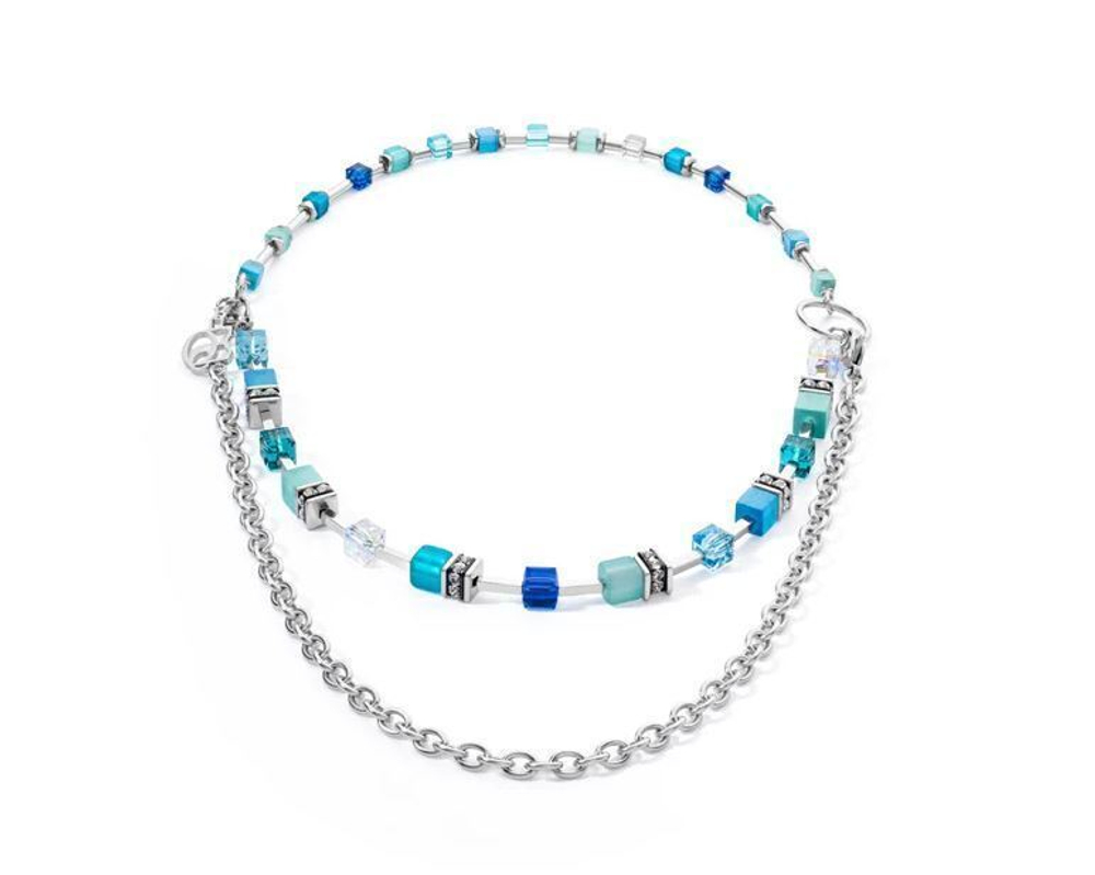 Колье-трансформер 4-in-1 Coeur de Lion Turquoise 4715/10-0600