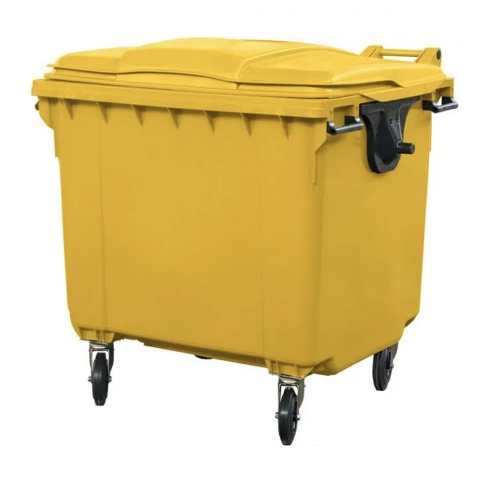 Мусорный контейнер MGBК-1100 желтый ЭкоПром(1370x1077x1325см;53кг;Желтый) - арт.557691