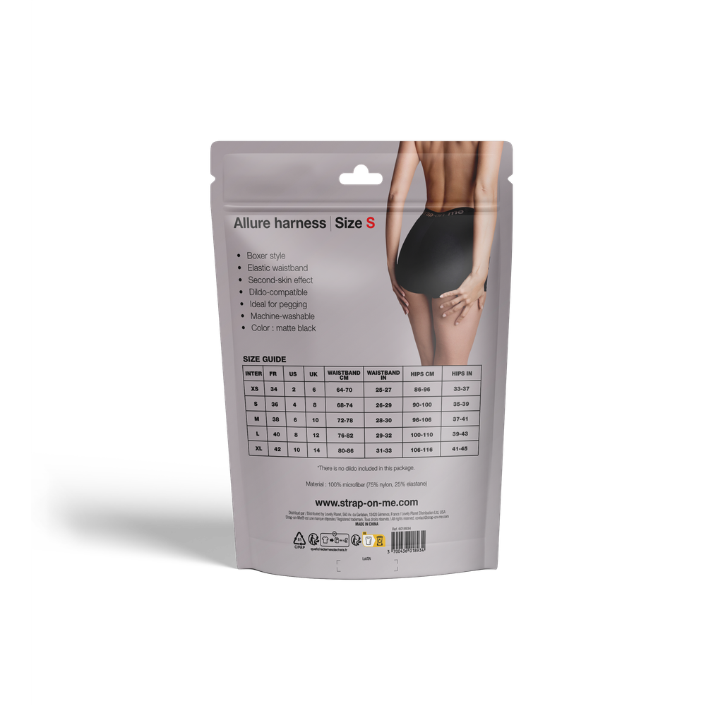 Strap-on-me Harnais Lingerie Allure - Боксеры для страпона, S