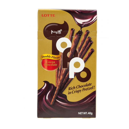 Палочки бисквитные ТОППО с какао начинкой