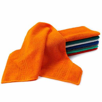 Полотенце махровое Бухара 380г/м2 апельсиновый
