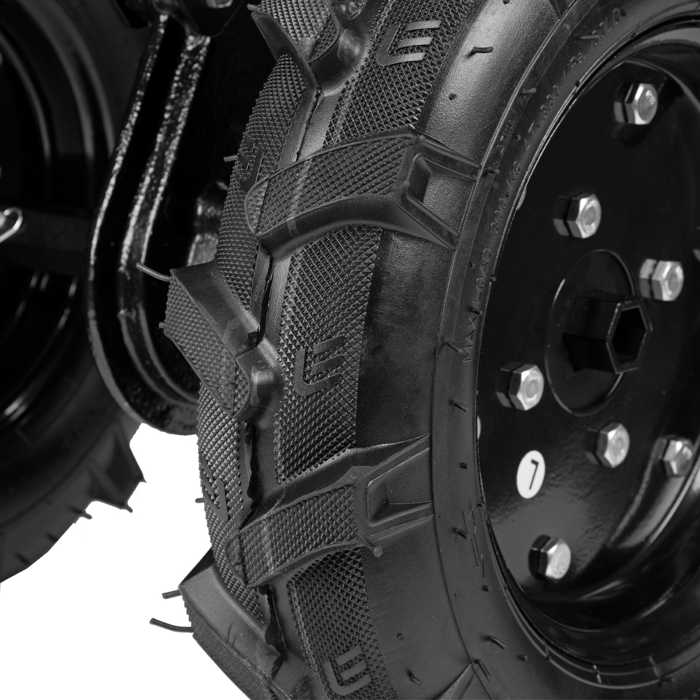 Мотоблок DPT-270SB, 7 л.с., ремен.сцеп, фрез 3х4, ШОМ, без колес, передачи 2В/1Н Denzel