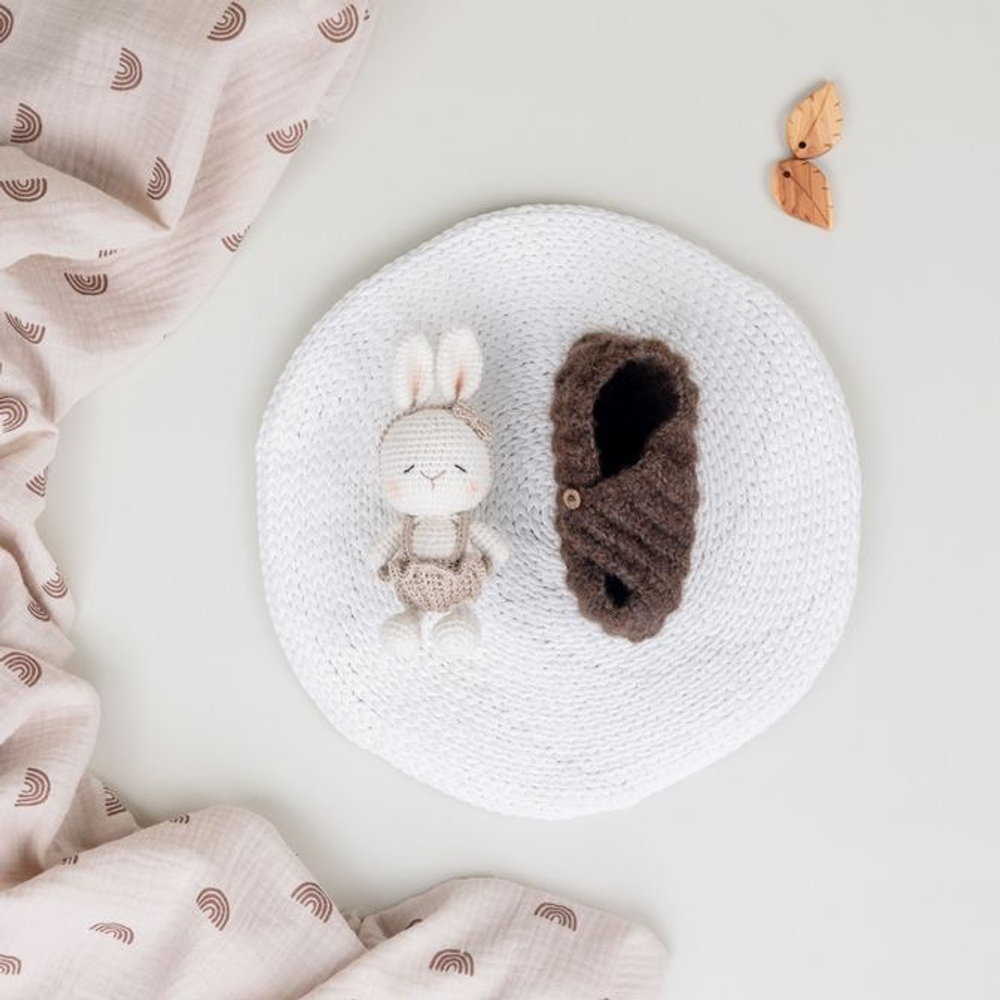 Зайка в коконе, Бежевый