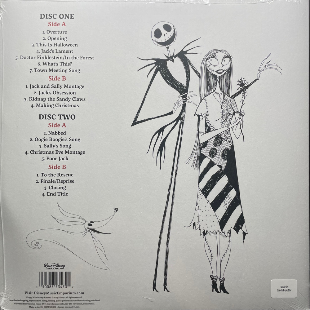 Виниловая пластинка The Nightmare Before Christmas - Original Motion Picture Soundtrack 2LP (Zoetrope)