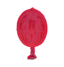 Восковка икона Св. Александр Невский и Николай Чудотворец. Без вставок., 1 деталь