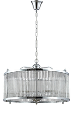 Подвесная люстра Crystal Lux TADEO SP6 D600 CHROME/TRANSPARENTE