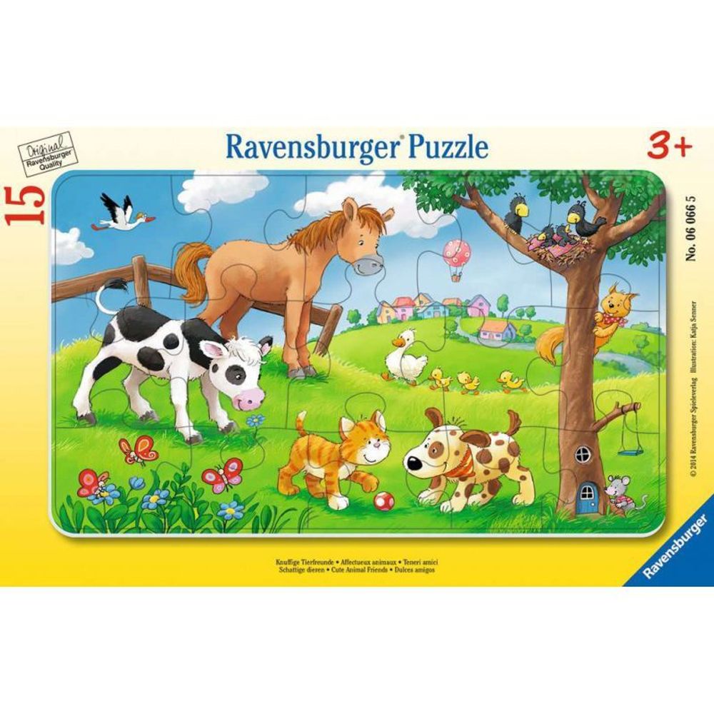 Ravensburger - Пазл Любители милых животных 15 шт. 060665