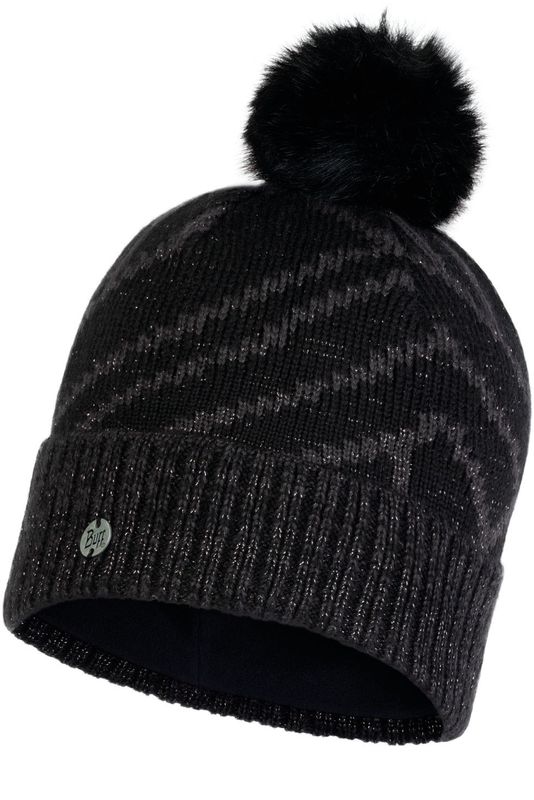 Шапка вязаная с флисом Buff Hat Knitted Polar Arkasha Black Фото 1