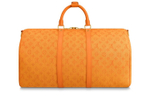 LOUIS VUITTON Keepall Bandouliere Monogram Denim 50 Ocre