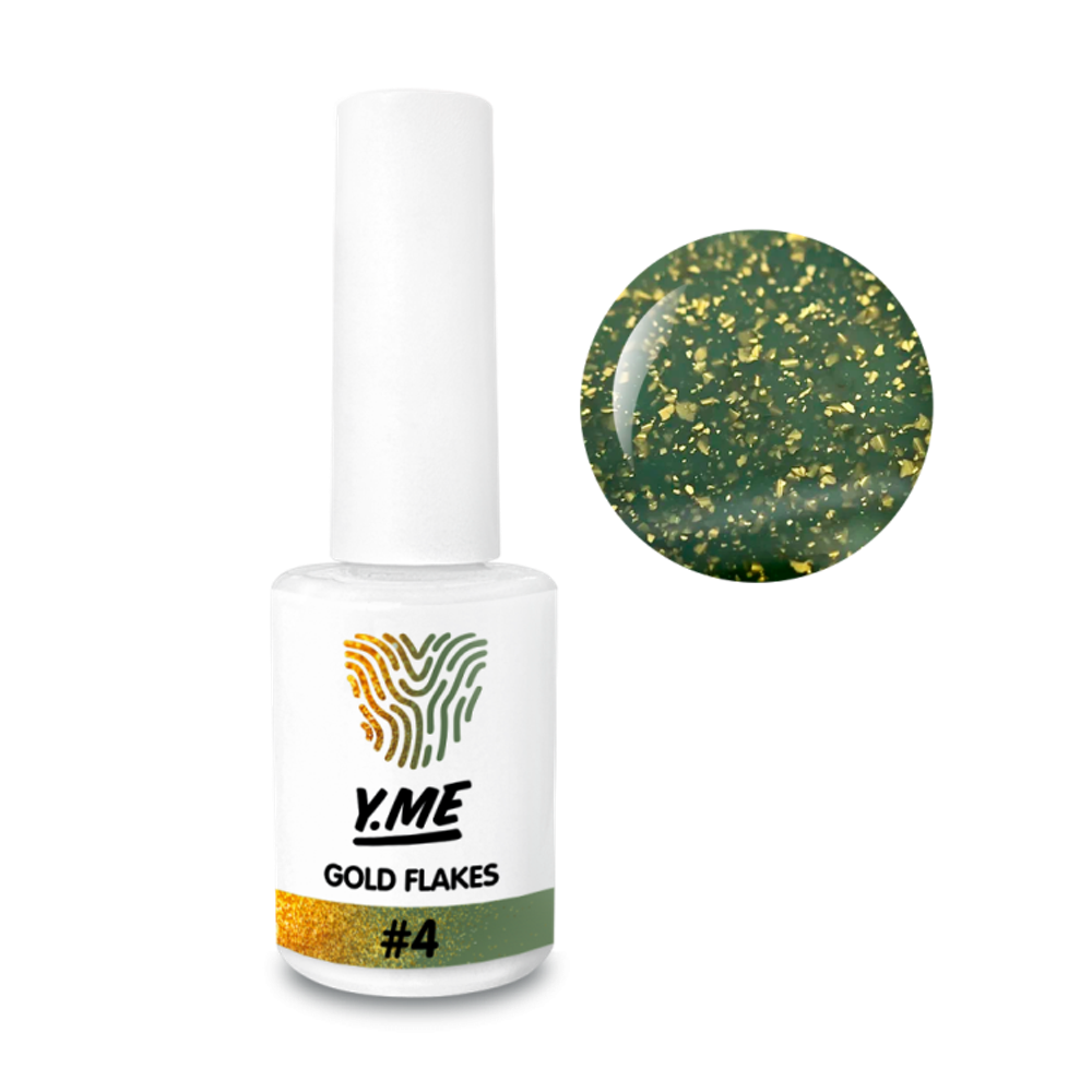 Y.me Гель-лак Gold Flakes 04
