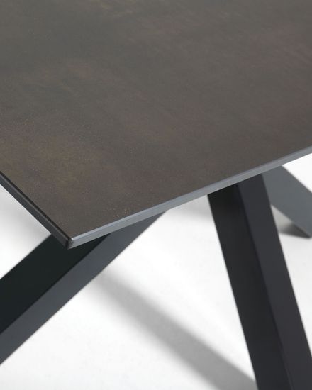 Стол Arya 180x100 керамика серый