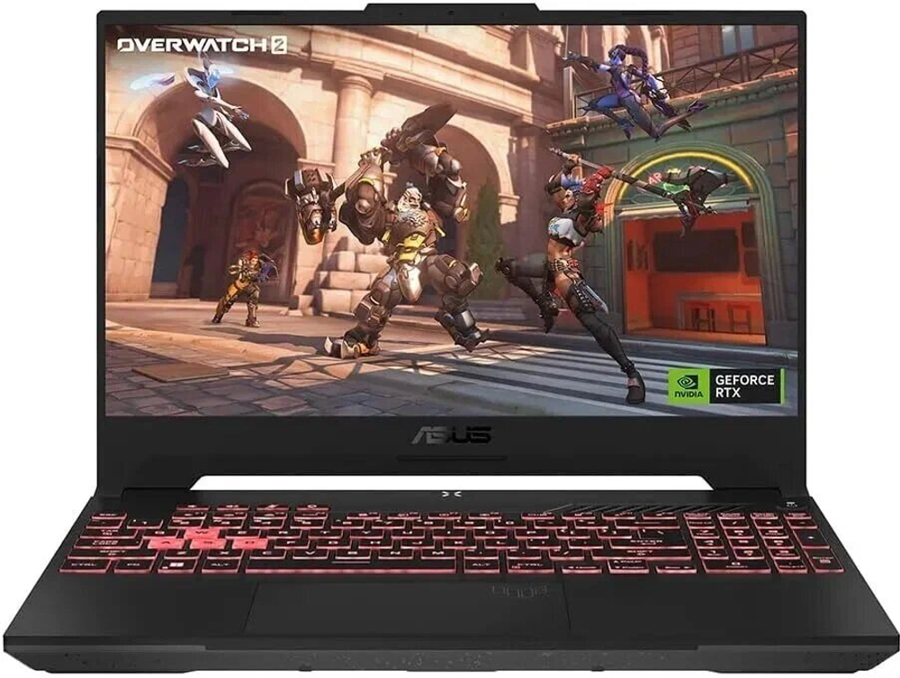 ASUS TUF Gaming A15 FA507NV-LP160 Игровой ноутбук 15.6", AMD Ryzen 5 7535HS, RAM 16 ГБ, SSD 512 ГБ, NVIDIA GeForce RTX 4060 для ноутбуков (8 Гб), Без системы, (90NR0E85-M008K0/90NR0E85-M00DT0), серый, Русская раскладка