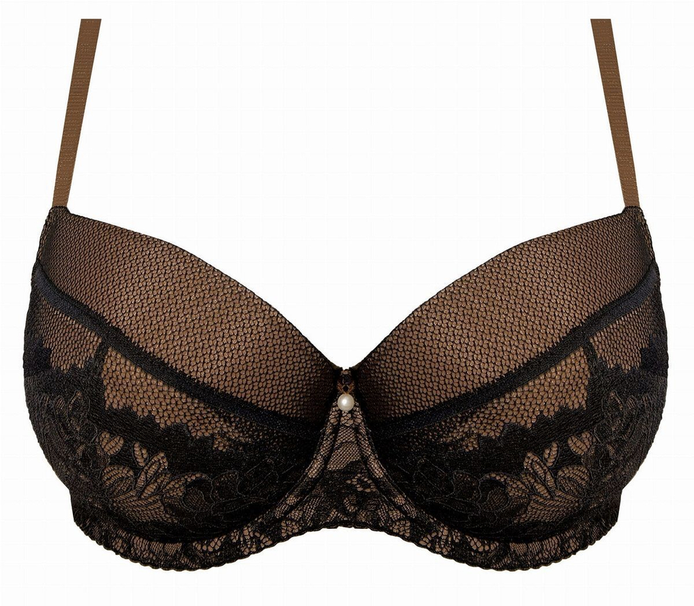 Бюстгальтер на косточках с пуш-ап вкладышами (Размер: 70F) (Цвет: кремовый)