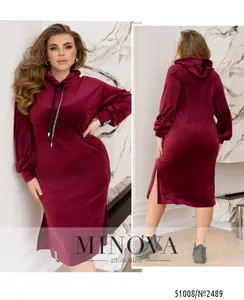 Платье 2489-бордо Minova